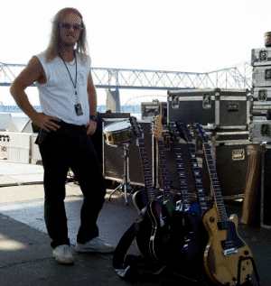 Jeff and guitars